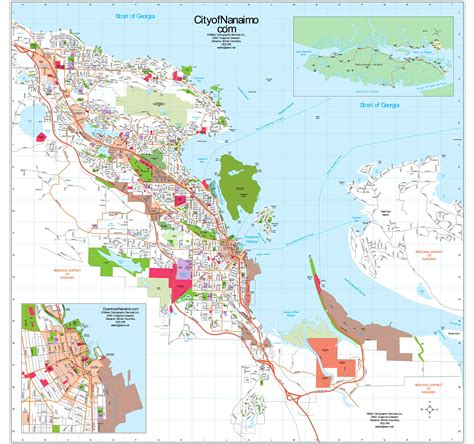 Nanaimo Detailed Map - MapSof.net