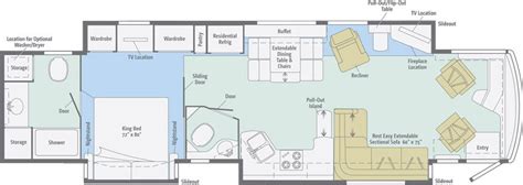 Itasca Motorhomes - 2014 Ellipse | Rv floor plans, Itasca motorhome ...