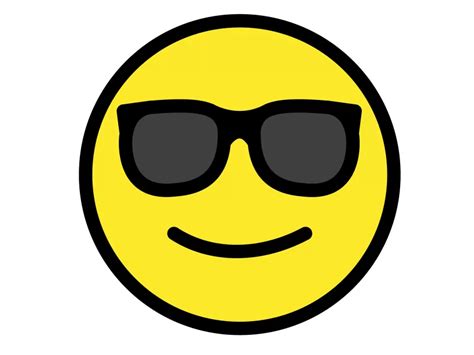 Smiling Face with Sunglasses Emoji Icon PNG vector in SVG, PDF, AI, CDR ...