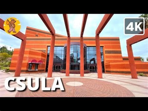 CSULA Campus Walking Tour, Cal State University Los Angeles, CA | {4k} 🔊 Binaural Sound : calstate