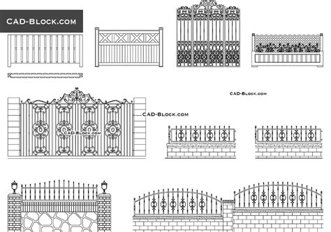 Gate Design Autocad Blocks Free Download Cad Blocks Gate Design Autocad ...