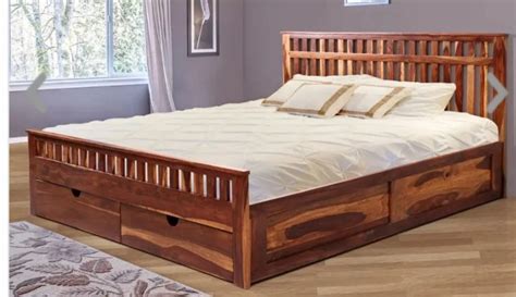 King Size Teak Wood Cot with draw type storage at ₹ 52000 in Chennai | ID: 2850337711330