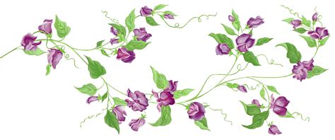 Purple Floral Decor PNG Transparent Clipart | Purple floral decor, Flower prints framed, Clip art