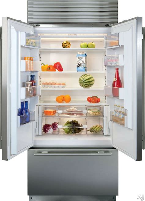 Sub-Zero BI36UFDO 36" Built-in French Door Refrigerator with Spill-Proof Glass Shelves, High ...