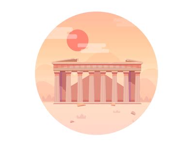 Parthenon Temple by Z! on Dribbble