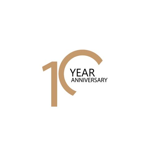 10 year anniversary celebration vector template design illustration ...