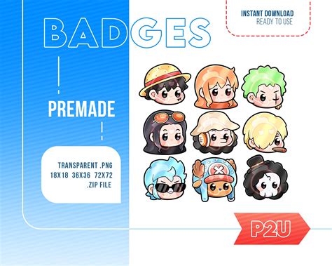 CUTE ANIME Twitch Sub/bit Badges twitch Stream Badges Twitch Graphics ...