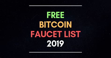 Free Bitcoin Faucet List 2019 ~ Free Crypto Area