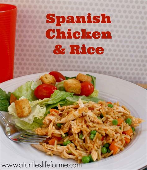 Spanish Chicken & Rice Recipe - A Turtle's Life for Me