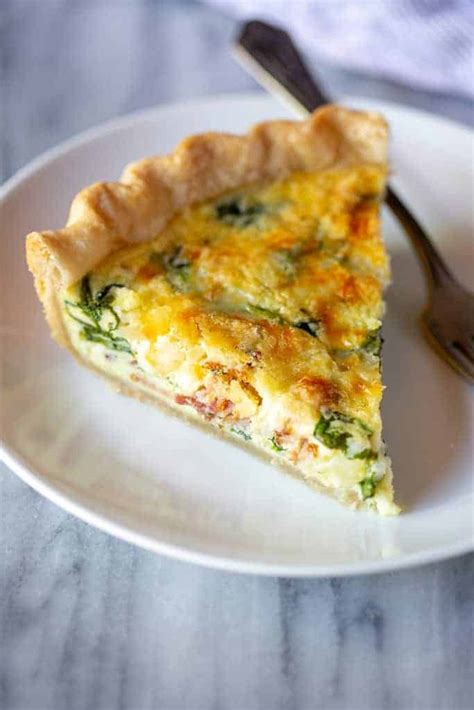 Spinach and Bacon Quiche - Tastes Better From Scratch