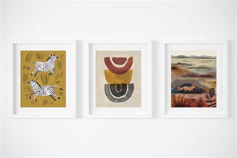 Mix and Match Set of Three Art Prints Home Decor Nursery - Etsy