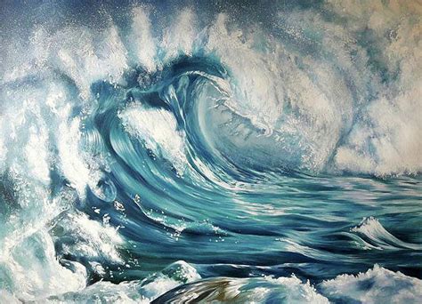 Sea storm Painting by Pavlina Spasova