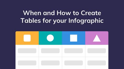 When and How to Create Table Infographics - Venngage
