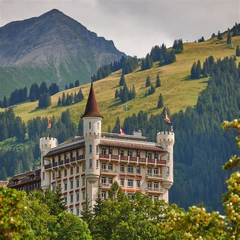 Gstaad Palace - View in the Summer Gstaad, Holiday Packaging, Summer Holiday, Palace, Honeymoons ...