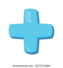 Medical Blue Cross Symbol Icon Stock Vector (Royalty Free) 2272713369 ...