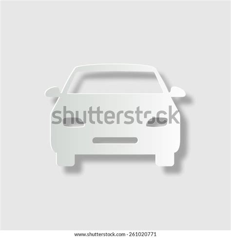 Car Vector Icon Shadow Stock Vector (Royalty Free) 261020771