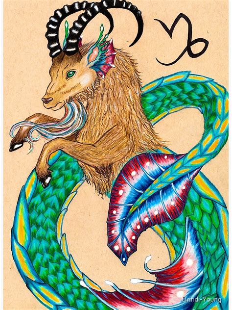 "Capricorn the Sea Goat" Poster by Brindi-Young | Redbubble