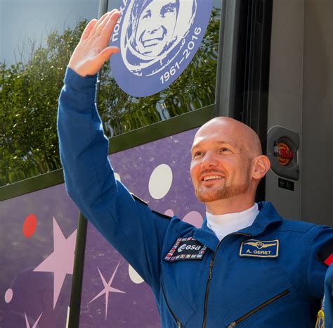 ESA - Alexander Gerst waves farewell to family and friends