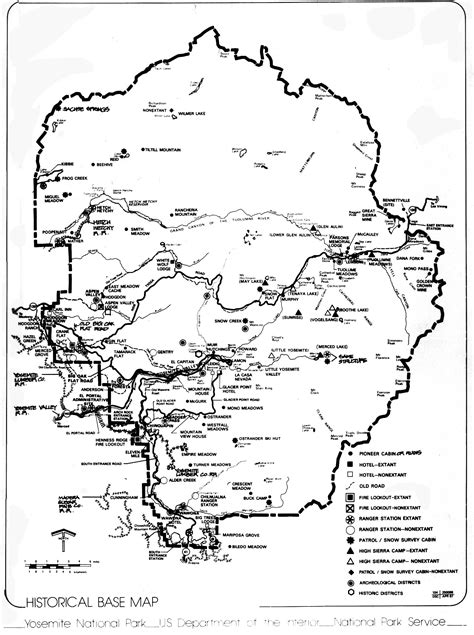 Yosemite: the Park and its Resources (1987), “Historical Base Maps,” by Linda Wedel Greene