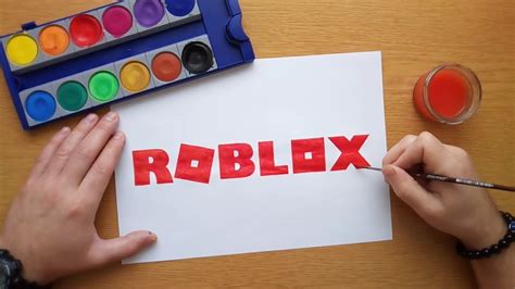 Roblox logo - painting - 2018 - YouTube