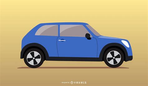 Blue Car Vector Vector Download