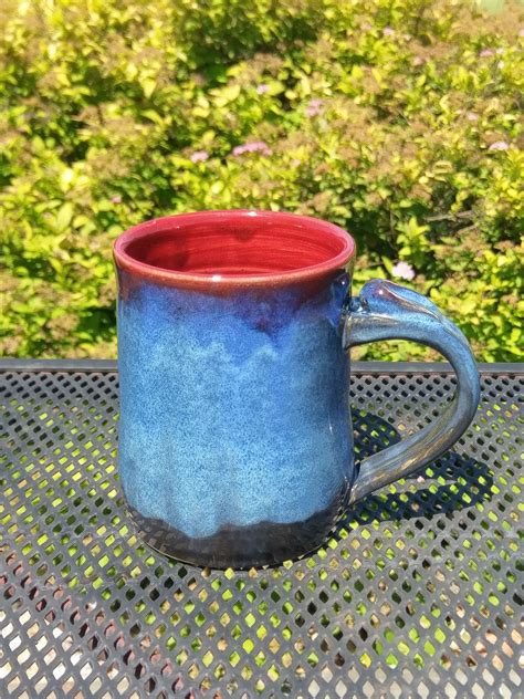 Blue Coffee Mug, Blue Gift Ideas, Coffee Lover Mug, Blue Tea Cups, Ceramic Coffee Mug, Tea Lover ...