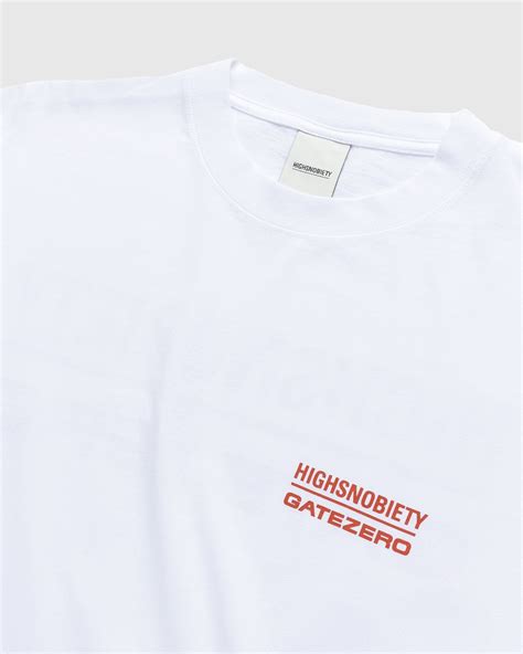 Highsnobiety – GATEZERO Logo T-Shirt White | Highsnobiety Shop