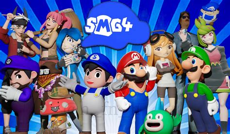 ‘SMG4 and the Gang’ render by me, showcasing all of the new models as ...