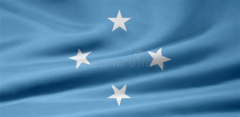 Flag of Micronesia stock illustration. Illustration of wind - 6822754