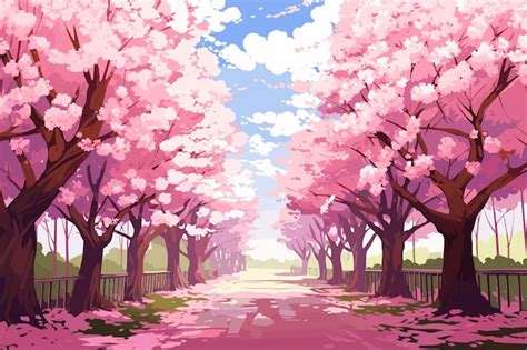 Cherry Blossom Tree Anime Wallpaper