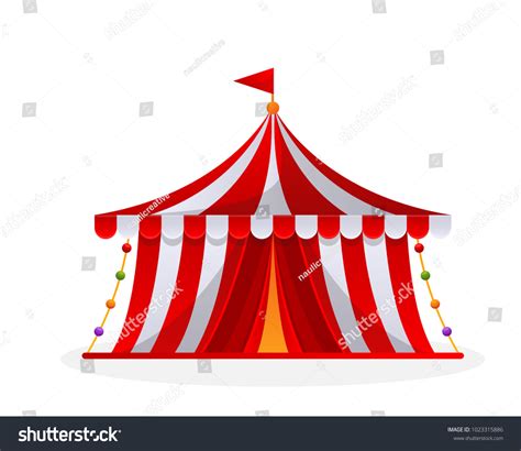 Modern Circus Tent Cartoon Illustration Stock Vector (Royalty Free) 1023315886 | Shutterstock