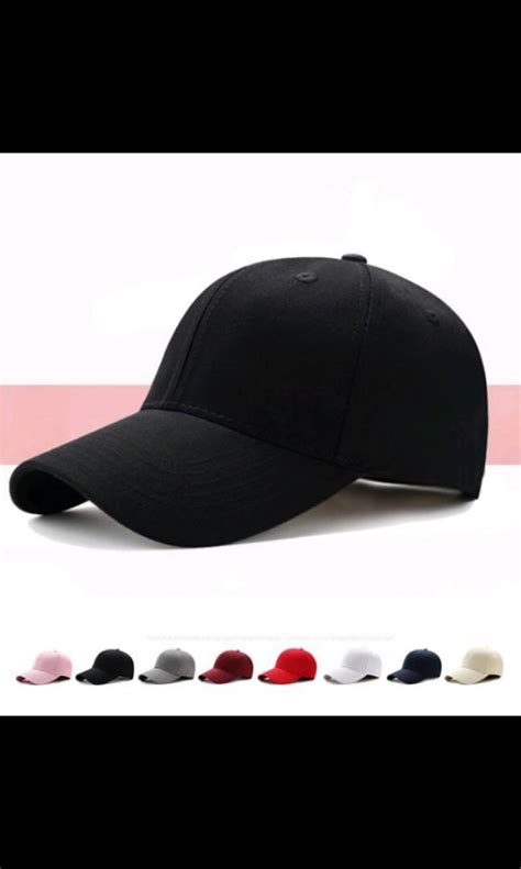 Plain Black Cap, Men's Fashion, Watches & Accessories, Caps & Hats on ...