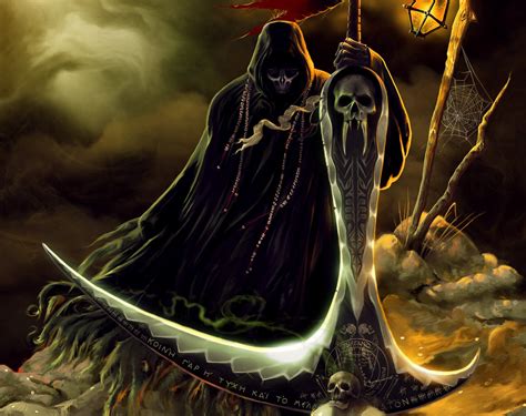 Grim reaper, Grim Reaper, skull, fantasy art HD wallpaper | Wallpaper Flare