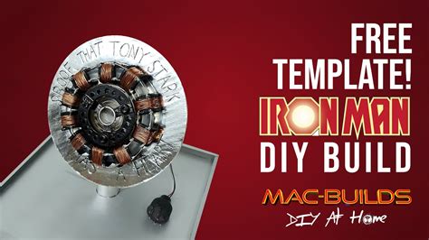 DIY Iron Man ARC REACTOR - Free PDF Templates - Hand Craft Build - YouTube