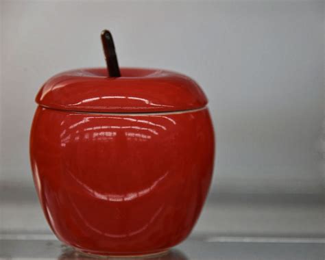 Ceramic Red Apple Jar Free Stock Photo - Public Domain Pictures