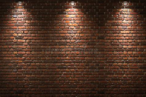 Illuminated brick wall stock illustration. Illustration of bricking - 38701800