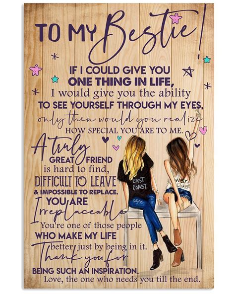 To My Bestie If I Could Give You One Thing In Like - Gifts For Best ...