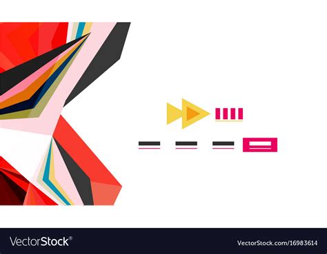 Modern triangle presentation template Royalty Free Vector