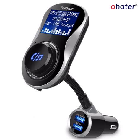 Wireless Bluetooth FM Transmitter MP3 USB Car Radio Aux Bluetooth ...