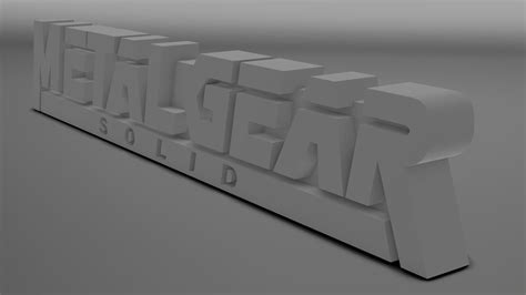 Metal Gear Solid Logo 3D model | CGTrader