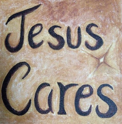 Jesus Cares Painting by Karen Dias | Pixels