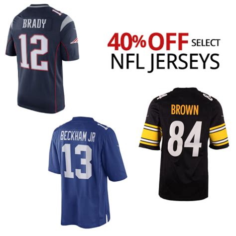 NFL Jerseys : 40% off + Free S/H on Select Styles | MyBargainBuddy.com