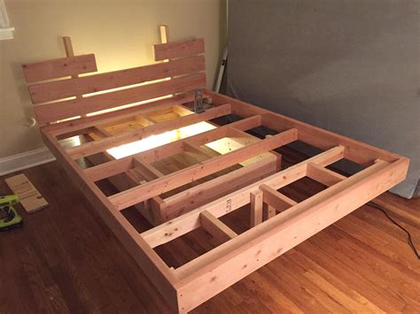 Floating Bed | Floating bed frame, Floating bed diy, Bed frame plans