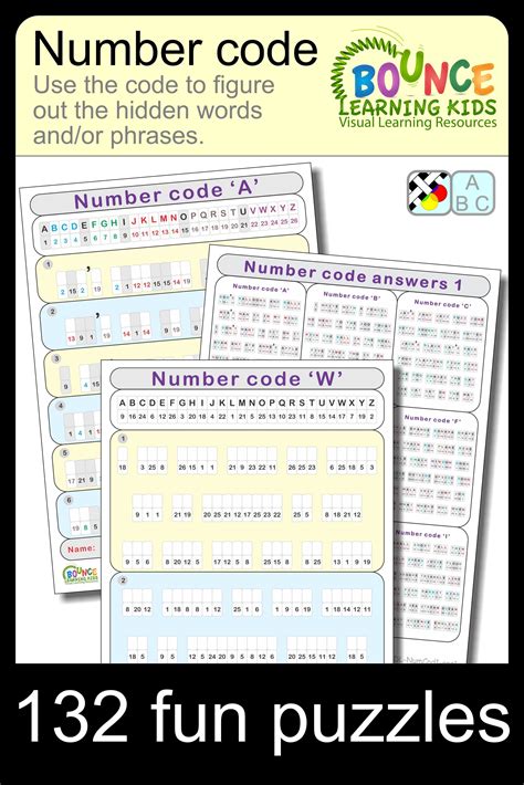 Alphabet Number Code (distance learning letters to numbers puzzles) | Learning worksheets ...