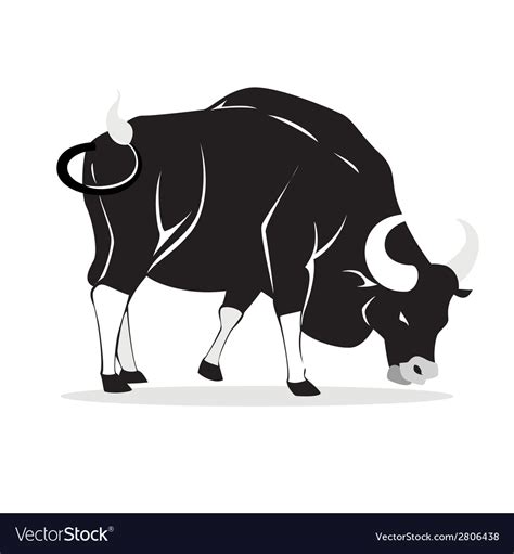 Wild buffalo Royalty Free Vector Image - VectorStock