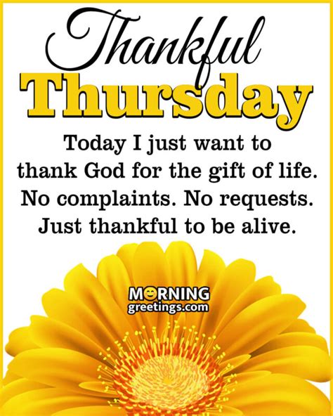 Thankful Thursday Quotes Positive Good Morning Thursday Blessings - Diarioa