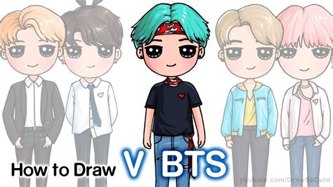 How to Draw V | BTS