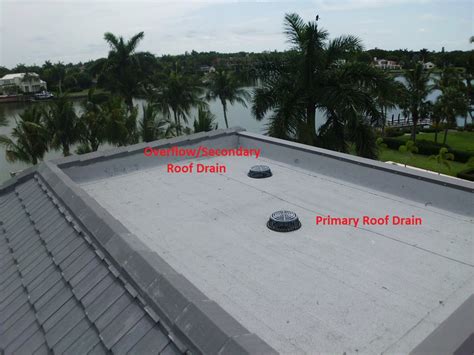 Sunshine Roofing of SW FL, Inc. - Flat Roof Inspect and Maintain Roof Drains on Flat Roofs