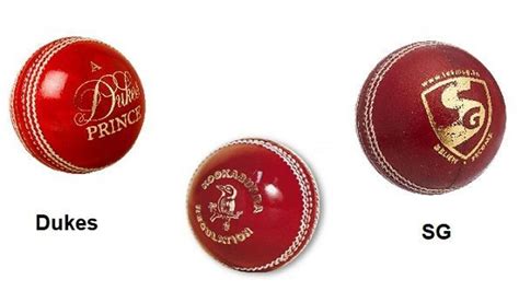 What are different types of Balls used in Cricket?