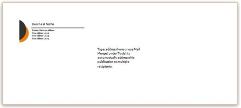 Microsoft Word Template Clasp Envelope - Free Word Template